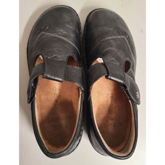 Finn Comfort Nashville T Strap Mary Jane Leather Shoes EU 38 US 7 7.5 Walking - Picture 4 of 6